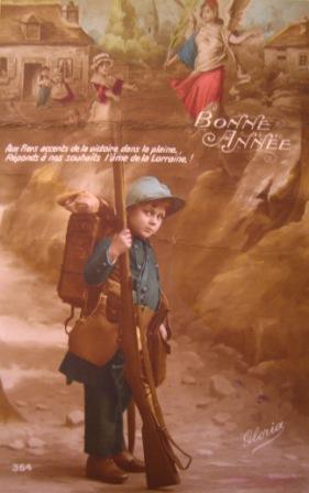 Enfant soldat - carte postale